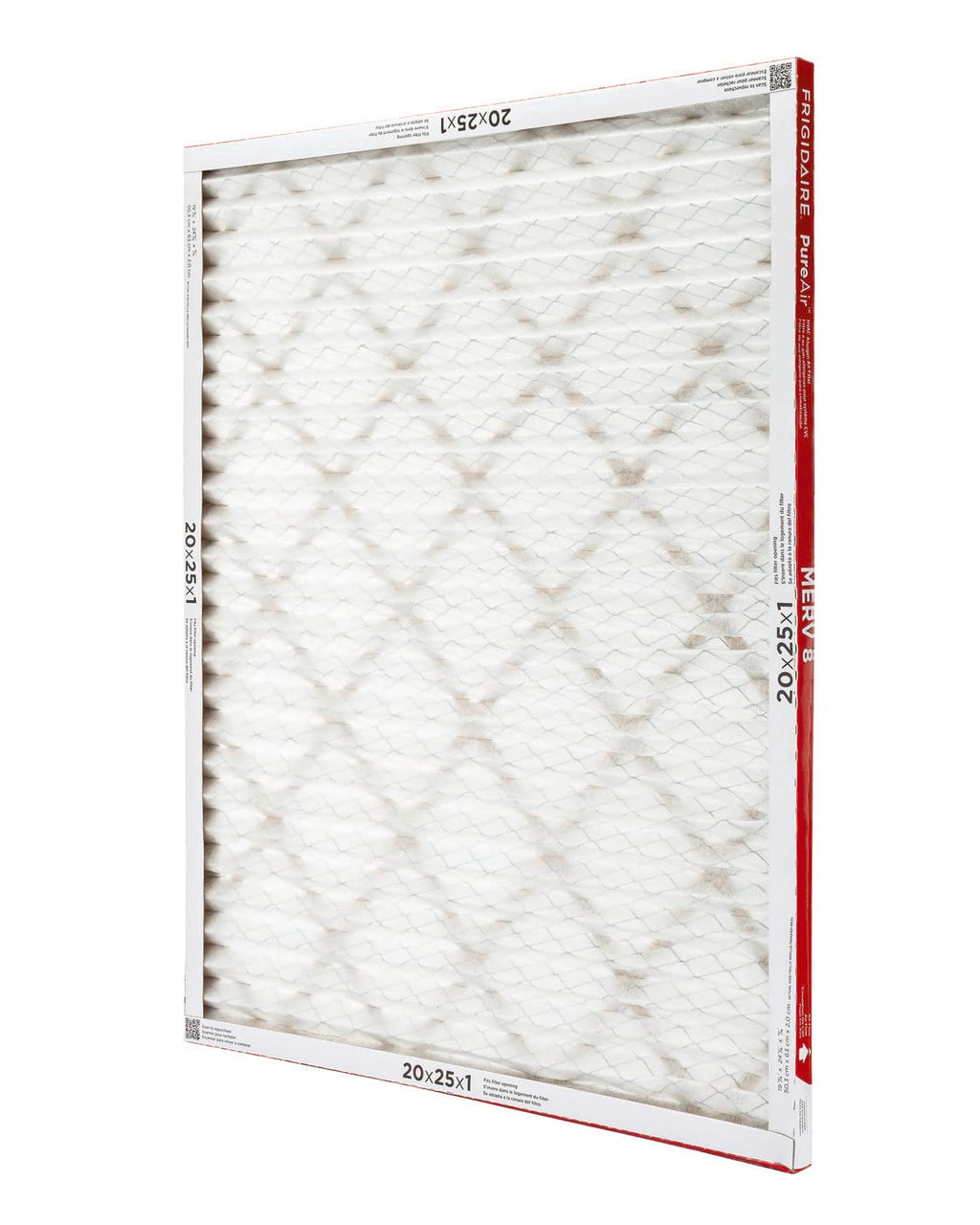 Frigidaire PureAir® 20x25x1 MERV 8 Allergen Electrostatic Pleated Air Conditioner HVAC AC Furnace Filters - 6 Pack (exact dimensions 19.81 X 24.81 X 0.81)