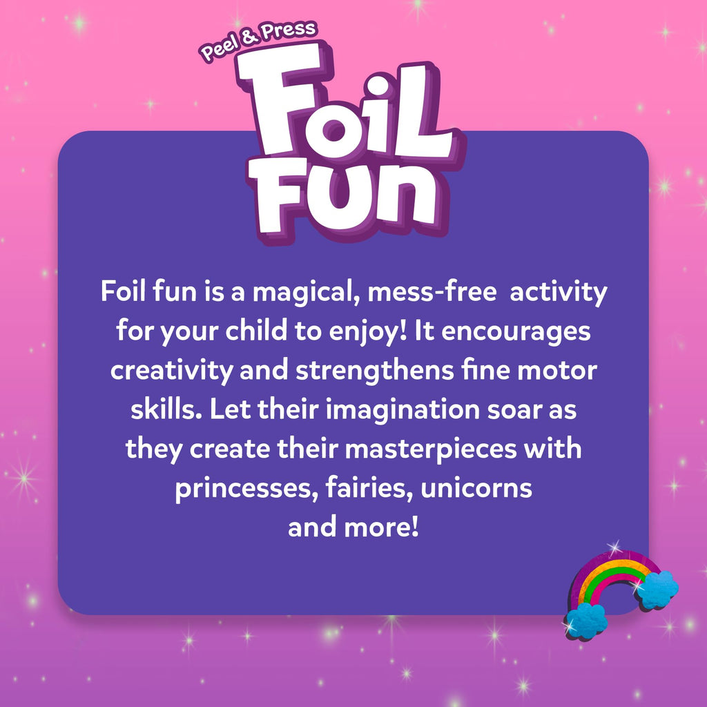 Skillmatics Foil Fun - Unicorns & Princesses, No Mess Art for Kids, Craft Kits & Supplies, DIY Creative Activity, Travel Toys, Gifts for Ages 4, 5, 6, 7, 8, 9