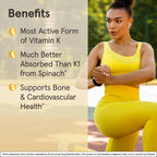 Jarrow Formulas MK-7 180 mcg - Bioactive Form of Vitamin K2-30 Servings (Softgels) - for Bone & Cardiovascular Health - Vitamin K2 MK-7 Dietary Supplement - Gluten Free
