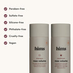 Hims Max Volume Shampoo & Conditioner Pack - Volumising Shampoo and Conditioner for Men - Citrus Spice - Men's Natural Shampoo & Conditioner - 2 x 6.4 fl oz Bottles