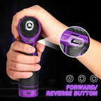 Cordless Drill：DEKOPRO 12V Power Drill Set 800RPM Electric Drills Small Drills with 3/8-inch Keyless Chuck and Portable Tool Set Gift Box (Purple)
