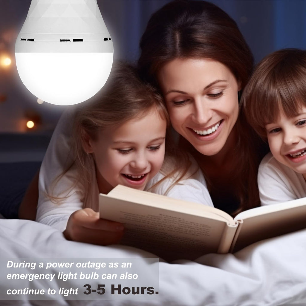 Ostwiki 10 Pack Rechargeable Emergency Light Bulbs for Power Outage