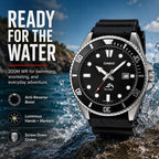 Casio Men's MDV106-1AV 200M Black Dive Watch (MDV106-1A)
