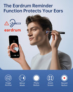 JEGOAT Ear Wax Removal, Ear Cleaner with 1296P HD Camera, FSA&HSA Jet Black