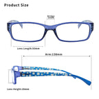 Madison Avenue 4 Pack Multicolor Blue Light Blocking Reading Glasses for Women Spring Hinge +2.5