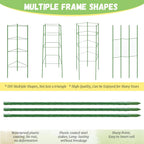 6 Pack Tomato Cage for Garden, 48 Inches Metal Garden Stakes, Plant Support Cages Trellis for Garden and Pots, Tomato Trellis for Potted Plants, Trellis for Climbing Plants Outdoor,Green