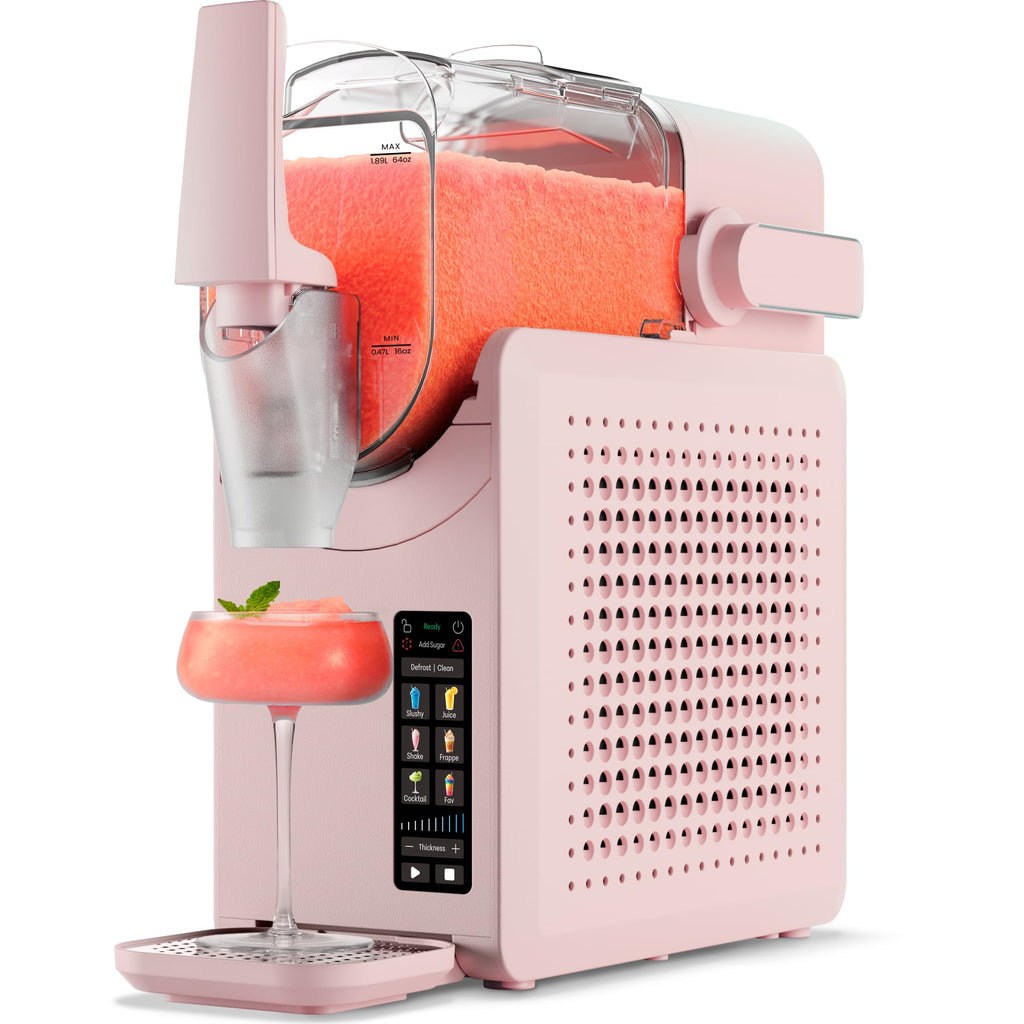 Iceman by Chefman Slush-Ease MAX 90oz Slushie Machine, 64oz Liquid Capacity Frozen Drink Maker & Slushy Machine with 5 Presets and LED Display, Perfect for Frozen Margaritas, Frappes, Smoothies