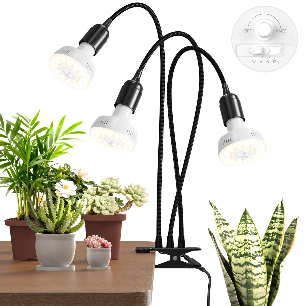 Barrina Orbgrow OG11A3 Clip On Grow Light for Indoor Plants, 4000K 33W