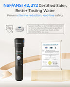 Waterdrop 15UA Under Sink Water Filter System, 19000 Gallons, Reduces Lead, Chlorine, Bad Taste & Odor, Under Counter Water Filter Connects Directly to Your Faucet, NSF/ANSI 42 Certified, 2 Years