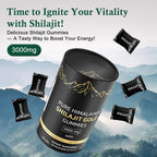 Shilajit Gummies for Men and Women, Himalayan Shilajit Gummies, 100% Natural Gold Grade Shilajit Riched with Ashwagandha Fulvic Acid & 85+ Trace Minerals, No Added Sugar, Vegan, Non-GMO - 60 Gummies