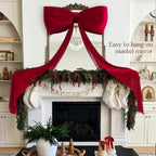 Christmas Decorations - 6 Ft Giant Bows for Christmas Tree Decor