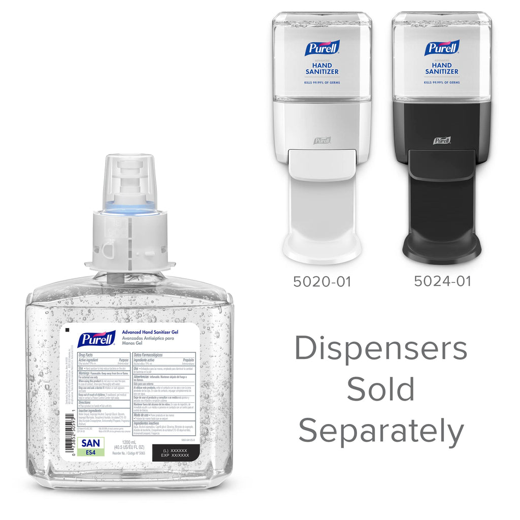 Purell ES4 Advanced Hand Sanitizer Gel Refill, 2ct x 1200 mL - 5063-02