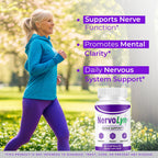 (2 Pack) NervoLyn Capsules - Official Nervo Lyn Advanced Supplement Formula Nerve Health, Natural NervoLyn Brain & Memory Focus Vitamins Suppor for Overal Health & Wellness, 120 Capsules for 2 Months