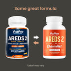 VisiVite AREDS 2 Sugar-Free Eye Vitamins - Alternative to Lutein Gummies for Eyes - Lutein for Eye Health - Premium Sugar-Free Eye Vitamins - Eye Care Supplements for Adults (Chewable Tablets)