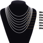 Fiusem Silver Cross Necklace for Men, Small Stainless Steel Pendant 26 Inch