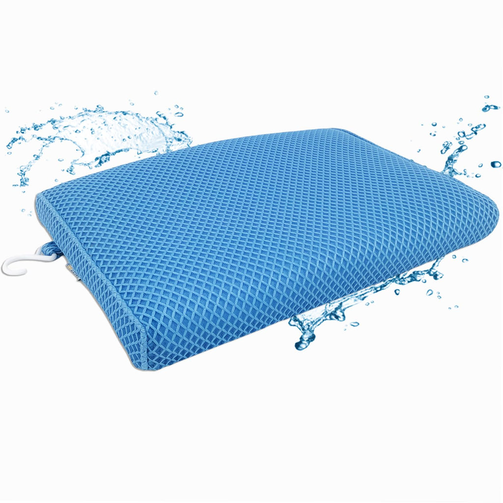 REEZEIVI Shower Seat Cushion with Non-Slip Silicone Bottom,Soft 4D Mesh Fabric,Bathtub Chair Pad for Elderly,Quick Drying and Washable Shower Seat Mat, Design for Elderly, Senior, Handicap,Disabled