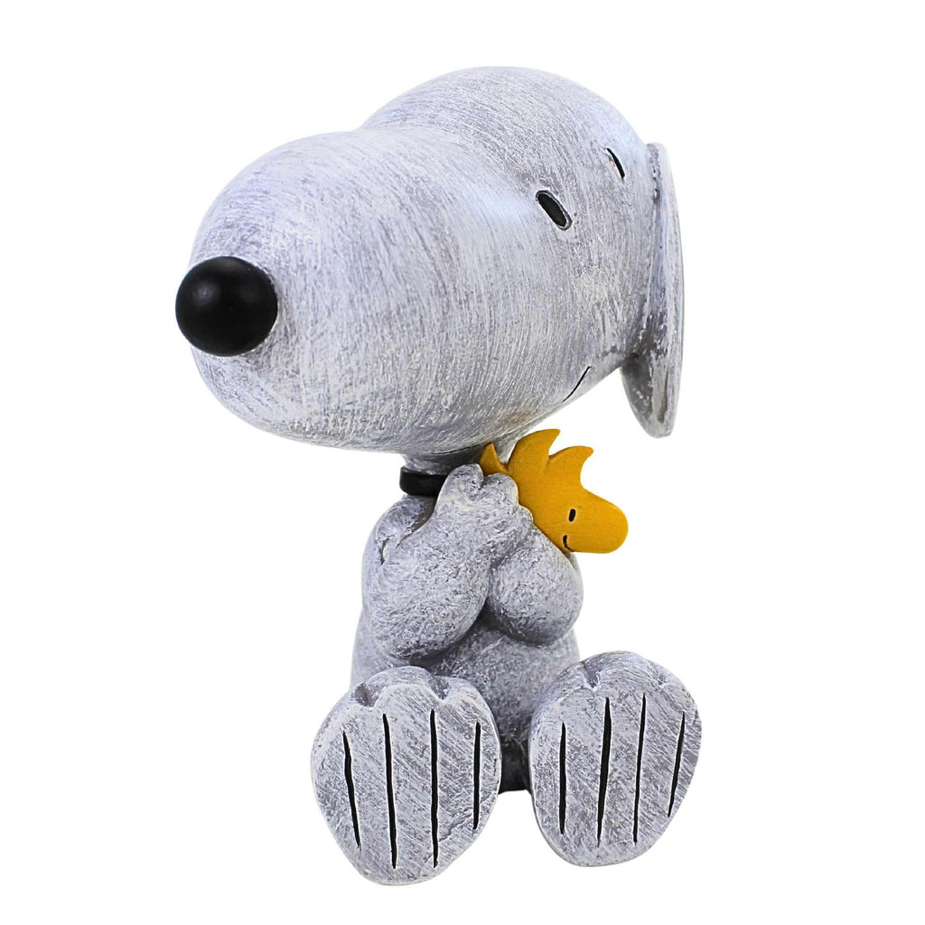 Roman Snoopy and Woodstock Garden Statue, 8.75-inch Height, Resin, Stone Mix, Home, Garden, Outdoor