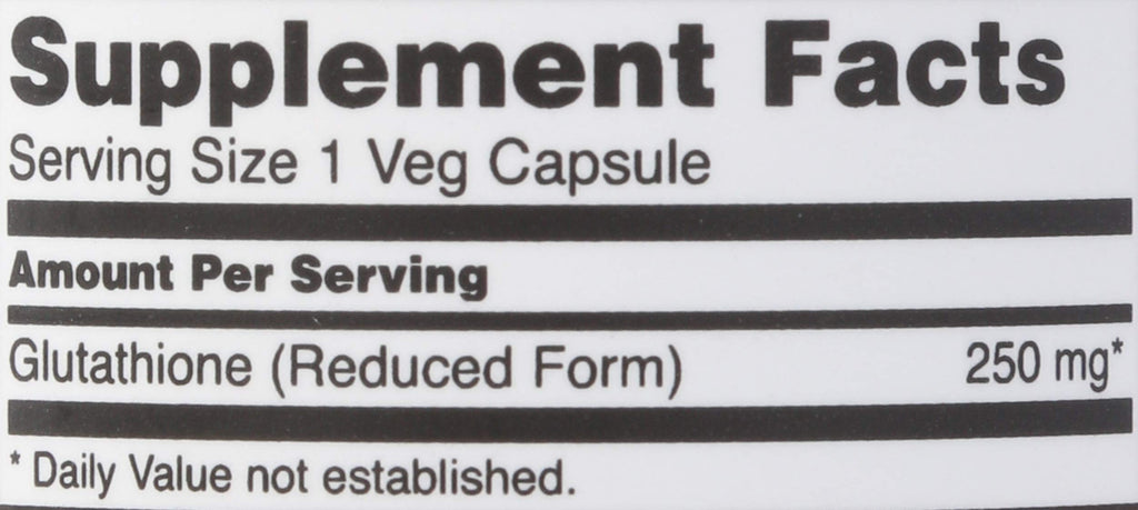 NOW FOODS Glutathione 250, 60 CT