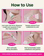 CKD Retino Collagen Gua Sha Neck Cream [Refill] - Firming Cream for Neck and Jawline Tightening, Lifting, and Wrinkle Reduction without Stainless Steel Roller. Korean Skin Care,1.69 fl oz.
