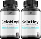 Sciaticyl Capsules – Sciaticyl Advanced Supplement Natural Blend Formula to Maintain Healthy Levels and Extra Strength (2 Pack - 120 Capsules)