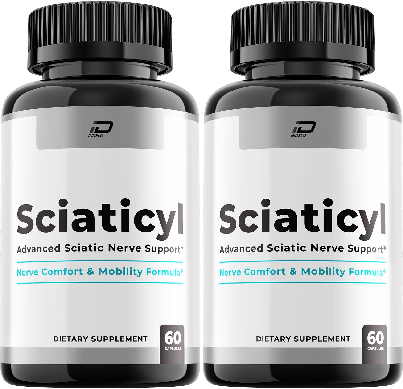 Sciaticyl Capsules – Sciaticyl Advanced Supplement Natural Blend Formula to Maintain Healthy Levels and Extra Strength (2 Pack - 120 Capsules)