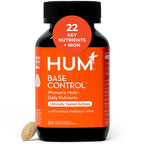HUM Base Control Multivitamin for Women with Vitamin C, Iron, Biotin, Zinc, B Complex, Daily Women's Multivitamin, 22 Essential Vitamins & Minerals, Support for Pre-Menopause, Gluten Free, 30 Capsules