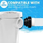 TonGass (4-Pack) 2" MIP x 2" PVC Hi-Temp Unions Compatible with Pentair Whisperflo & Intelliflo Pool Pumps Hand-Tightened Pool Pump High Temp Unions Replacement for Schedule 40 Male Adapters