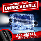 LED Flashlight High Lumens, Tactical Flashlight Battery Powered (Batteries Not Included), Bright Handheld Flashlight for Camping, Hunting, Home, Security, Hiking, Walking at Night & Emergency Use