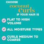OGX Locking + Coconut Curls Finishing Mist, 6 Ounce Bottle, Curl Spray