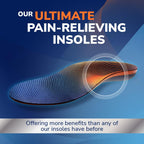 Dr. Scholl’s Advanced Pain Relief Insoles for Men Women, Heavy Duty Orthotics for Work Shoes & Boots, Plantar Fasciitis & Arch Support, Shock-Absorbing, up to 340 lbs, Men 8.5-9, Women 9.5-10