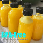 2 oz (60ml) 8 Pack Leak-Proof Clear Glass Boston Round Bottles with lids
