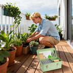 60 Slots Seed Organizer Storage Box with 3 Compartments,Large Metal Garden Seed Organizer with Lid&Safety Locks,Seed Saver Bin 50 Plant Labels 60 Seed Envelopes,Professional All-In-One Seed Saving Kit