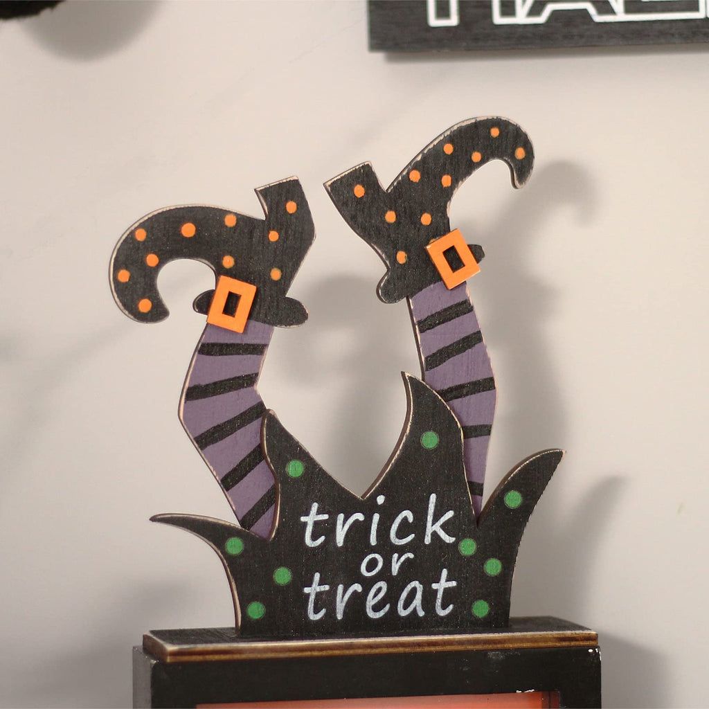 5PCS Halloween Witch/Ghost/Shoes Decoration for Indoor Home Table Decor