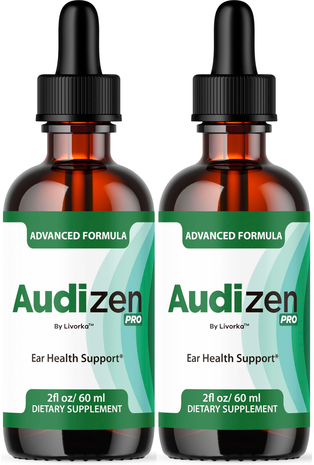 (2 Pack) Audizen Pro - Original Audizen Pro Drops for Healthy Ringing Ear, Support Oral Supplement Drop All Natural Clean Liquid Formula Auditory Wellness and Inner Ear Balance, 2 Bottles for 2 Months