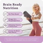 Accentrate110 - Focus Supplement - Methylated Vitamin B Complex with Omega 3 Fatty Acid Supplement - L-Methylfolate, Vitamin B12, P-5-P, Riboflavin, VIT D, – 60 Softgels (1 Month Supply)