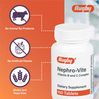 Rugby Nephro-Vite Vitamin B and C Complex Tablets - Dietary Supplement - 100 Count (3 Pack)