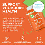 Qunol Turmeric and Ginger Gummies - Joint Support Supplement with Ultra High Absorption, 90 Count Vegan and Gluten Free Gummies