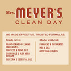 MRS. MEYER'S CLEAN DAY Moisturizing Body Wash for Women and Men, Shower Gel Formula Made with Essential Oils, Oat Blossom, 16 oz Bottle, Pack of 3