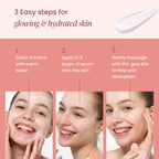 PLANTIFIQUE Massage Ritual Set Premium Certified Rose Quartz Gua Sha + Vitamin C Serum Skin Care Set, Birthday Gifts for Women, Teens, Mom, Brides