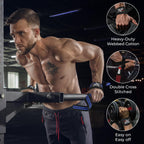 BEAST RAGE Lifting Wrist Straps for Weightlifting, Straps Gym Grip Power Workouts Lifting Straps Padded Cotton Men Women Wrap Lift, Deadlift Bodybuilding Weight Lifting Exercise Straps (Black/blue)