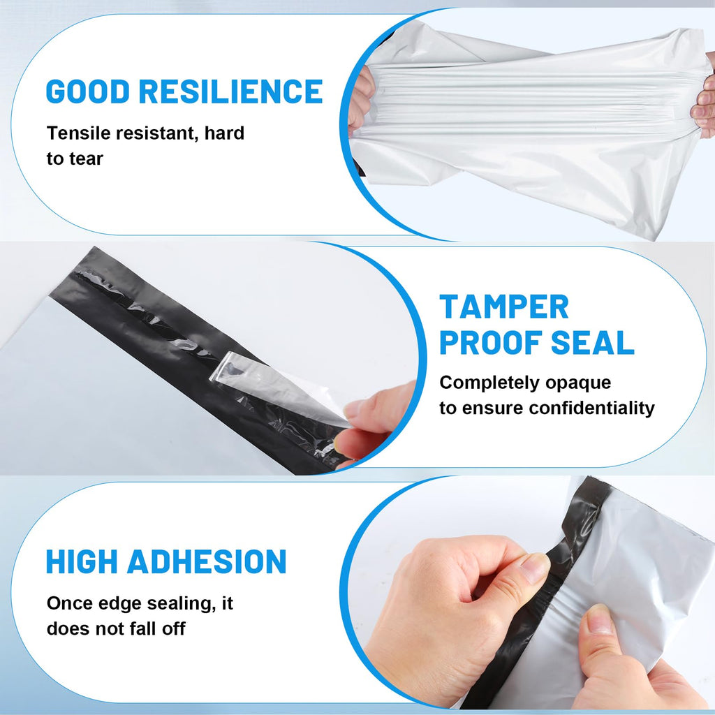 LINSIRON Poly Mailers 10x13 Inch 50 Pcs, Large Shipping Bags for Clothing