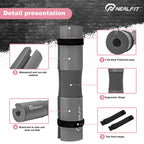 NEALFIT Barbell Pad Squat Pad for Squats���Squat Bar Pad���Great for Weightlifting,Lunges and Hip Thrusts���Foam Sponge Pad���Fit Standard and Olympic Bars Perfectly (Grey)