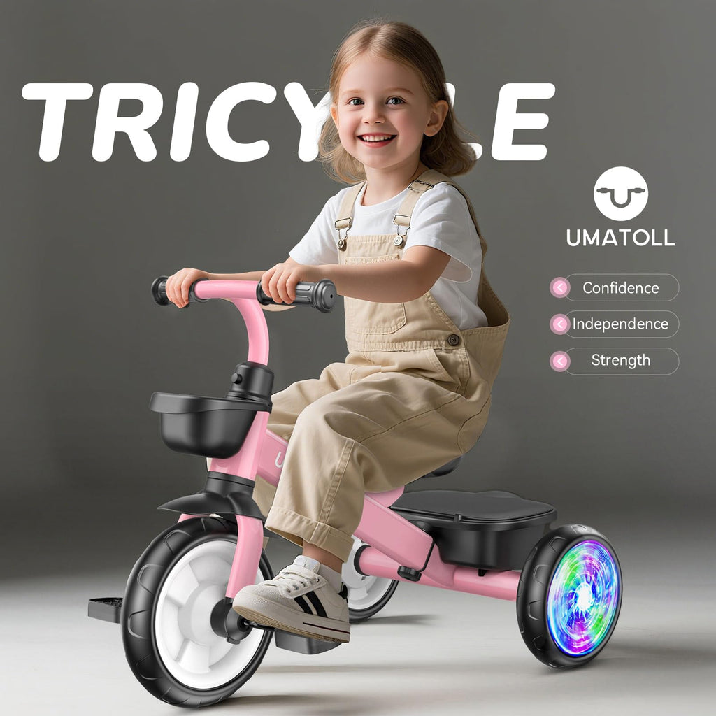 Umatoll Tricycle for 2-5 Year Old, Birthday Gift for Girl Age 2-4
