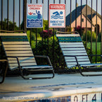 MOLESS 2 Pack Pool Safety Signs Bundle – 14x10 Inch Pool Signs for Outside Outdoor Decor, Watch Your Children & Swim at Your Own Risk, Durable 0.040 Aluminum Weatherproof, Easy to Mount, PSP-2403