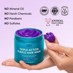 MAREE Purple Deep Conditioning Hair Mask for Damaged Hair & Blonde Toner