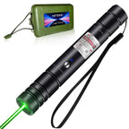 HITEKK High Power Green Laser Pointer | Tactical Long Range Green Laser Pointer | Single Press On/Off Tactical Lazer Pointer | Rechargeable Lazer Pointer and Carrying Case