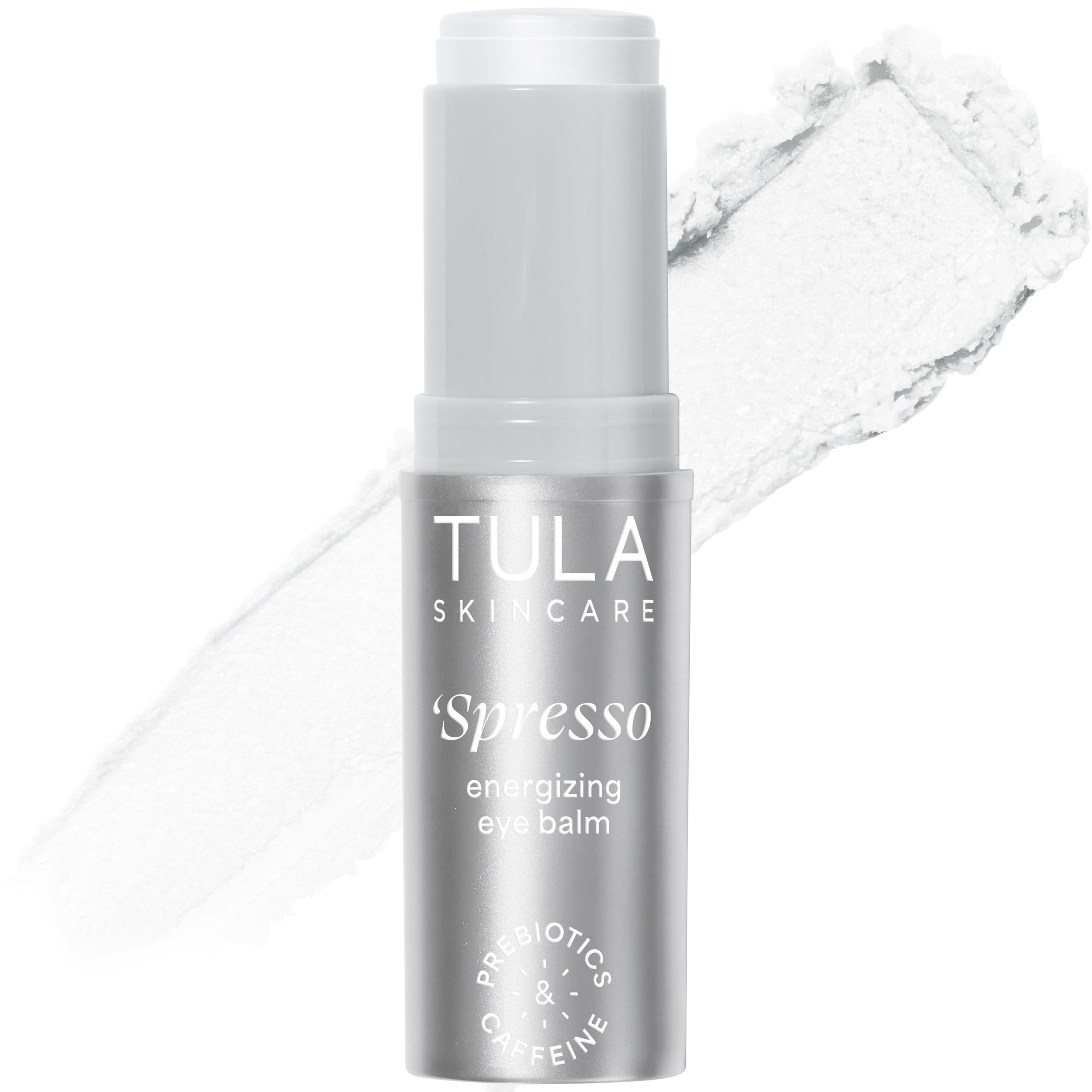 TULA Skin Care ‘Spresso Energizing Eye Balm, Iced - Energizing & Hydrating Caffeine Under Eye Treatment for Dark Circles, Portable and Perfect to Use On-the-go, 0.35 oz.