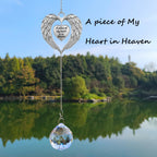 AurLova Memorial Sympathy Gifts for Loss of Loved One, in Memory of Loved One Gifts, Bereavement Remembrance Grief Gift for Loss of Mom Husband Son Daughter Dog, Christmas Memorial Suncatcher