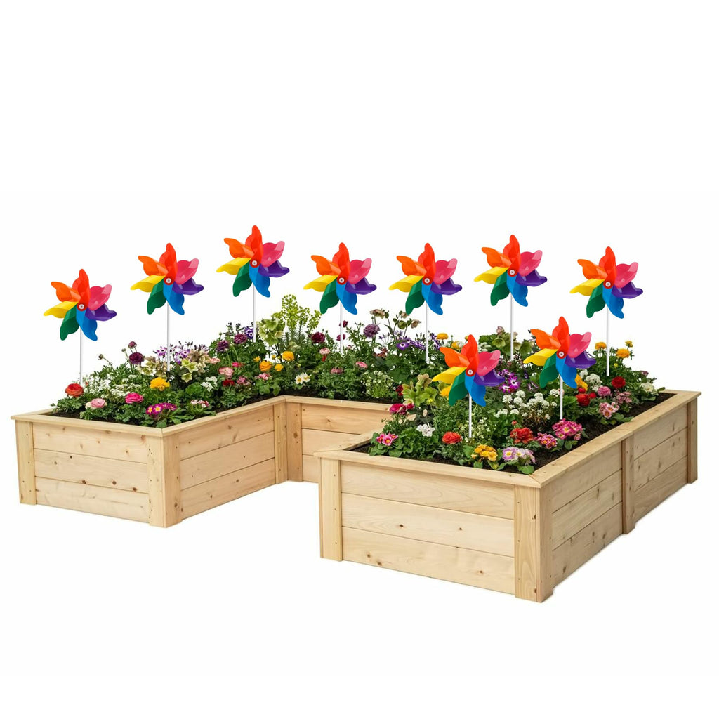 24 Pack Mixed Color Pinwheels Toy Wind Spinners for Kids
