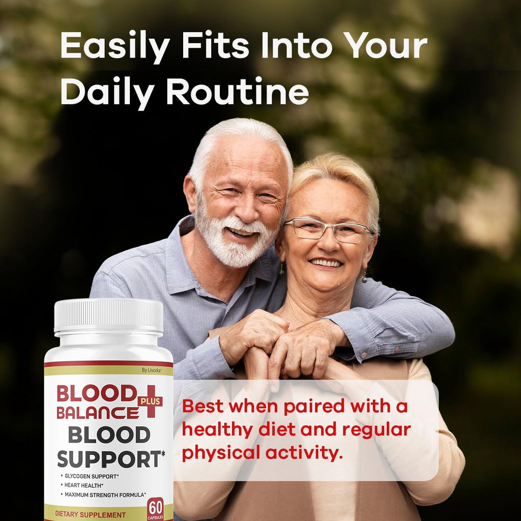 (2 Pack) BloodBalance Plus Capsules - Official BloodBalance Plus Support Supplement Premium Pills All Natural Advanced Formula Multivitamin for Overall Health & Wellness, 120 Capsules for 2 Months
